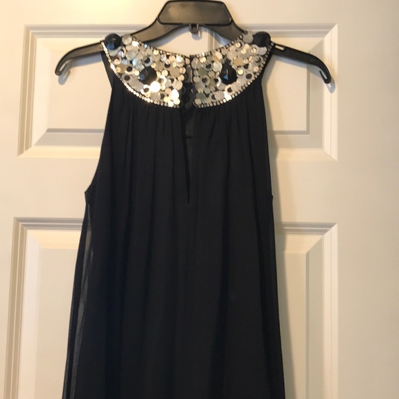 Elegant Maggie London black silver dress - Picture 3 of 6